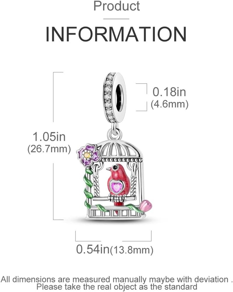 Hapour Store 925 Sterling Silver Charms for Bracelets Necklace European Jewelry Pendant Beads Charm for Women Mom - Image 3